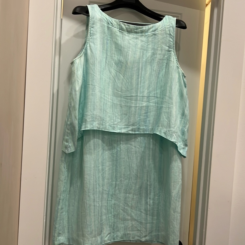 J Jill sleeveless linen dress petite large